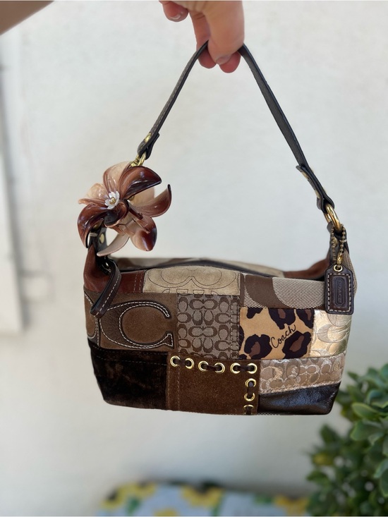 Coach Handbags - Coach Mini Patchwork Signature Shoulder Bag